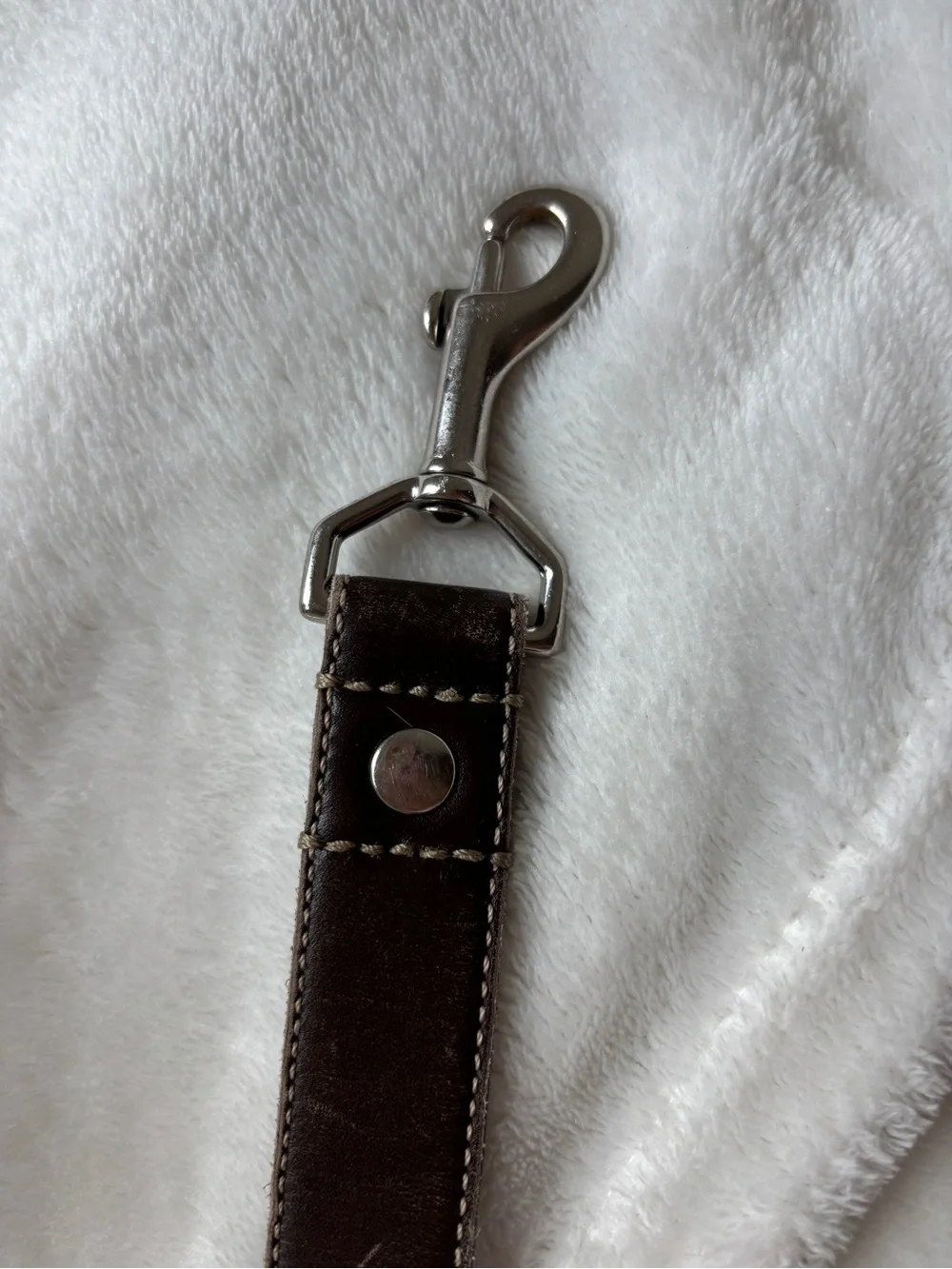 Coach Brown Signature Canvas & Leather Dog Leash